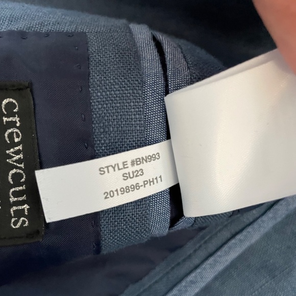 J.Crew Crewcuts Boys $168 Ludlow unstructured suit jacket linen Size 10 BN993 - Picture 5 of 7